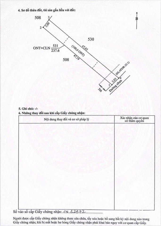 Bán đất tại ĐT 749A, Minh Thạnh, Dầu Tiếng, 545 triệu, 225 m2, giá tốt!