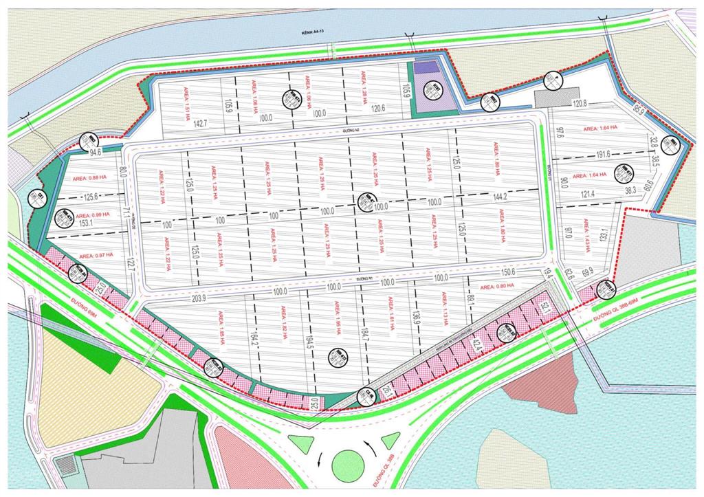 Trực tiếp cđt cụm công nghiệp trác văn bán đất diện tích linh hoạt 5000  7000  1ha. giá độc quyền