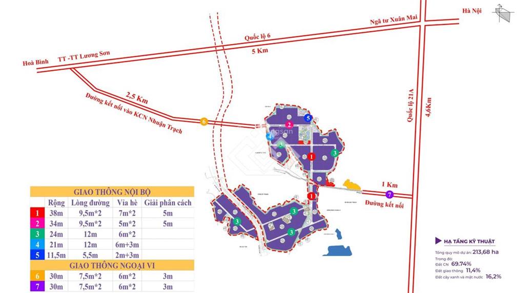 Dự án kcn phú sơn dt linh hoạt từ 5000  1ha |kết nối ct hòa bình  hà nội | giá chỉ 3,3 triệu/m²