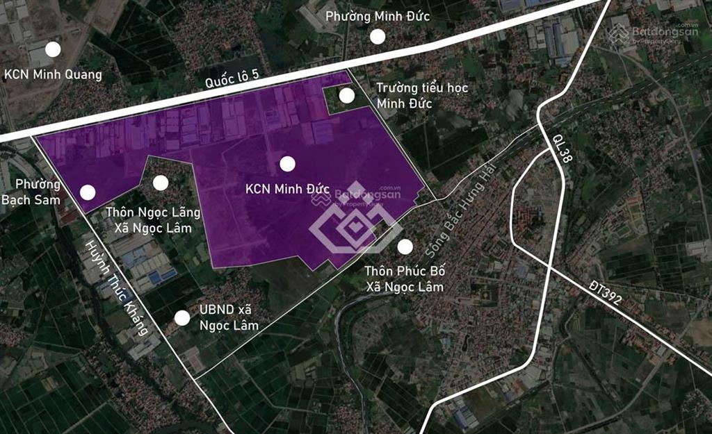 Cdt kcn minh đức, hưng yên duy nhất 5000m2 làm trạm trộn bê tông, ngành nghề khó | giá chỉ 3,1tr/m²