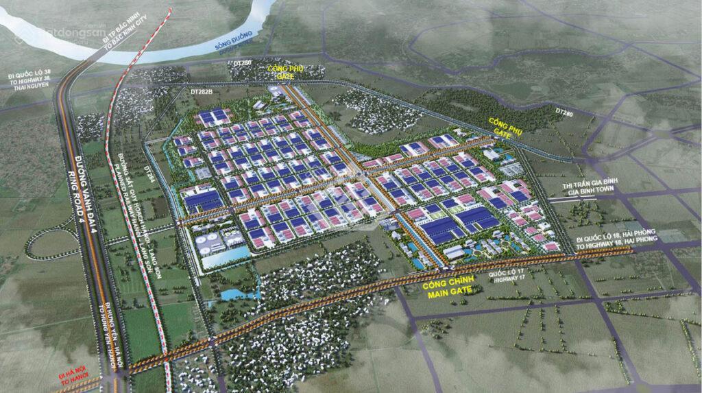 Cdt kcn gia bình i, bắc ninh dt 1ha| kết nối vđ4, ct hà nội  bắc giang