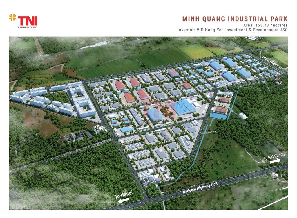 Chuyển nhượng dự án 40.000m² thị xã mỹ hào, hưng yên ngành may mặc, thuê kho xưởng,...| giá 125$/m²