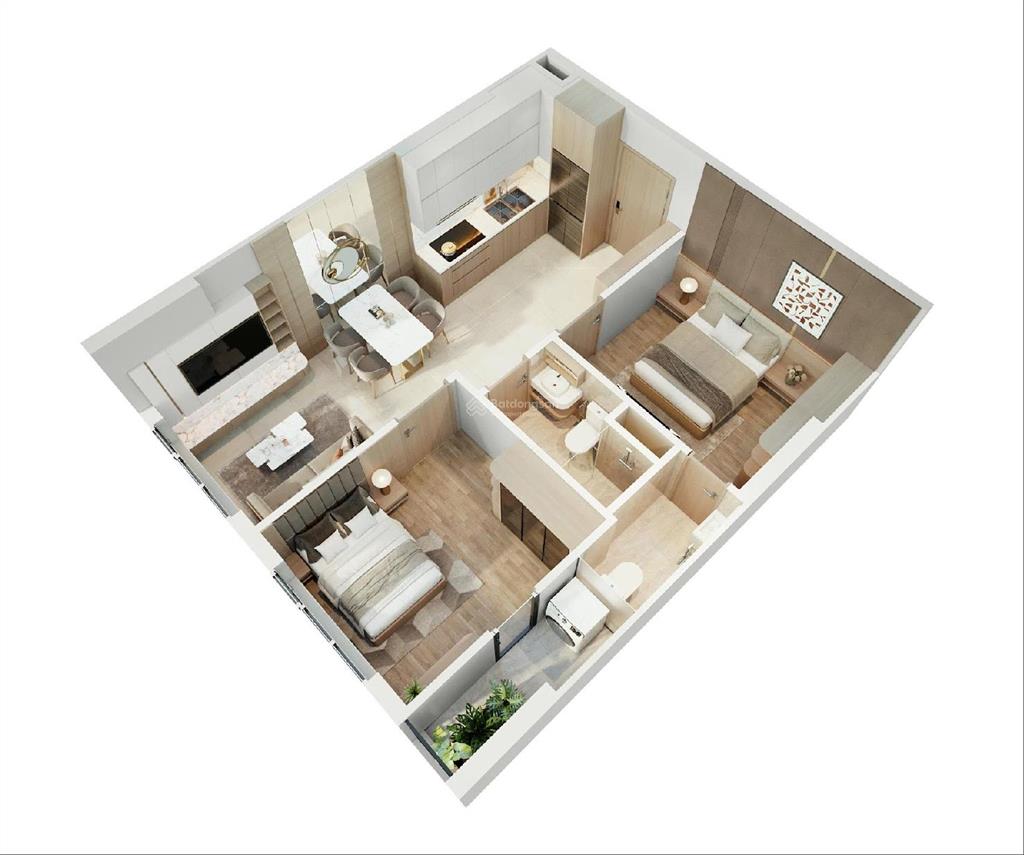 Chỉ từ 1,990 tỷ sở hữu căn hộ 2pn mới 100%  view công viên  tt ~ 400tr đến khi nhận nhà