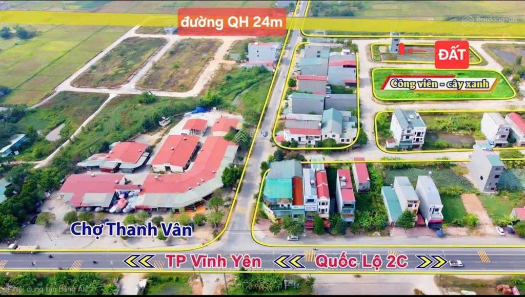 Bán đất tại thanh vân, 2,5 tỷ, 108m2, giá ưu đãi view đẹp