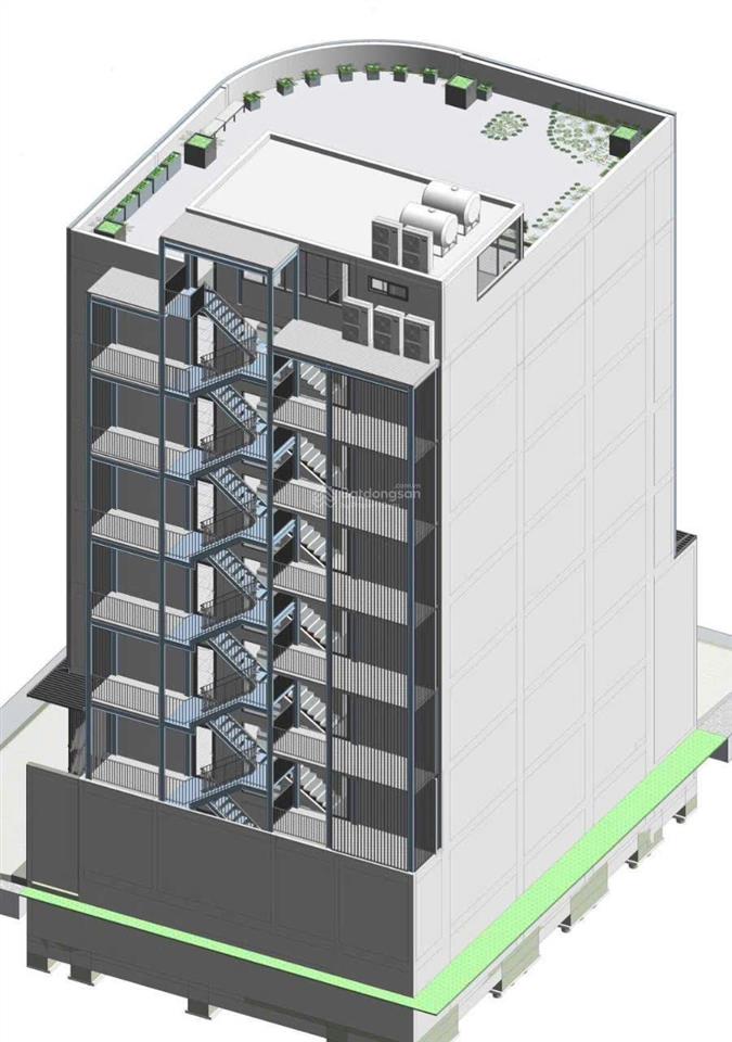 Tòa building góc 2 mặt tiền quận 2. dt 16x20m, hầm 7 lầu, thang máy, máy lạnh, pccc. giá 500tr