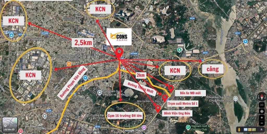 Căn hộ 2pn bcons asahi giá tốt, vị trí đẹp, dễ khai thác