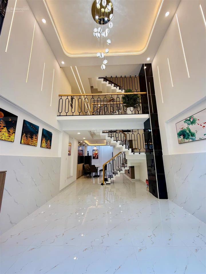 Nhà zenta home thạnh lộc 16  chợ cầu đồng 1 trệt 1 lửng  3 lầu, đường 12m khu biệt thự khép kín