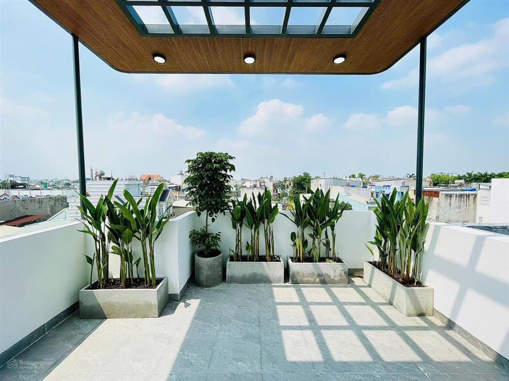 Bán nhà mới hẻm xe ô tô tránh nhau khu đồng bộ thạnh lộc 19 thiết kế hiện đại 4pn chỉ 6tỷ 1