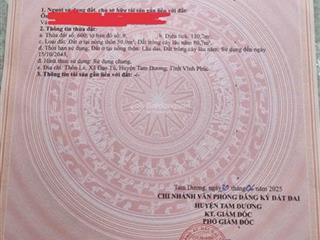 Sát cạnh nút giao ic5 đạo tú tam dương đang khởi công 1 lô đất 130m, mt8m, hậu 8m đường 2oto t