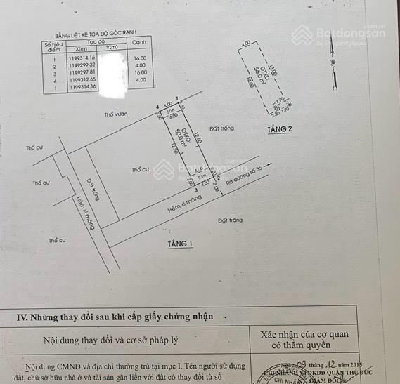 Bán nhà riêng giá ưu đãi, 6,5 tỷ, 64m2 tại đường 35, phường hiệp bình chánh, tp thủ đức