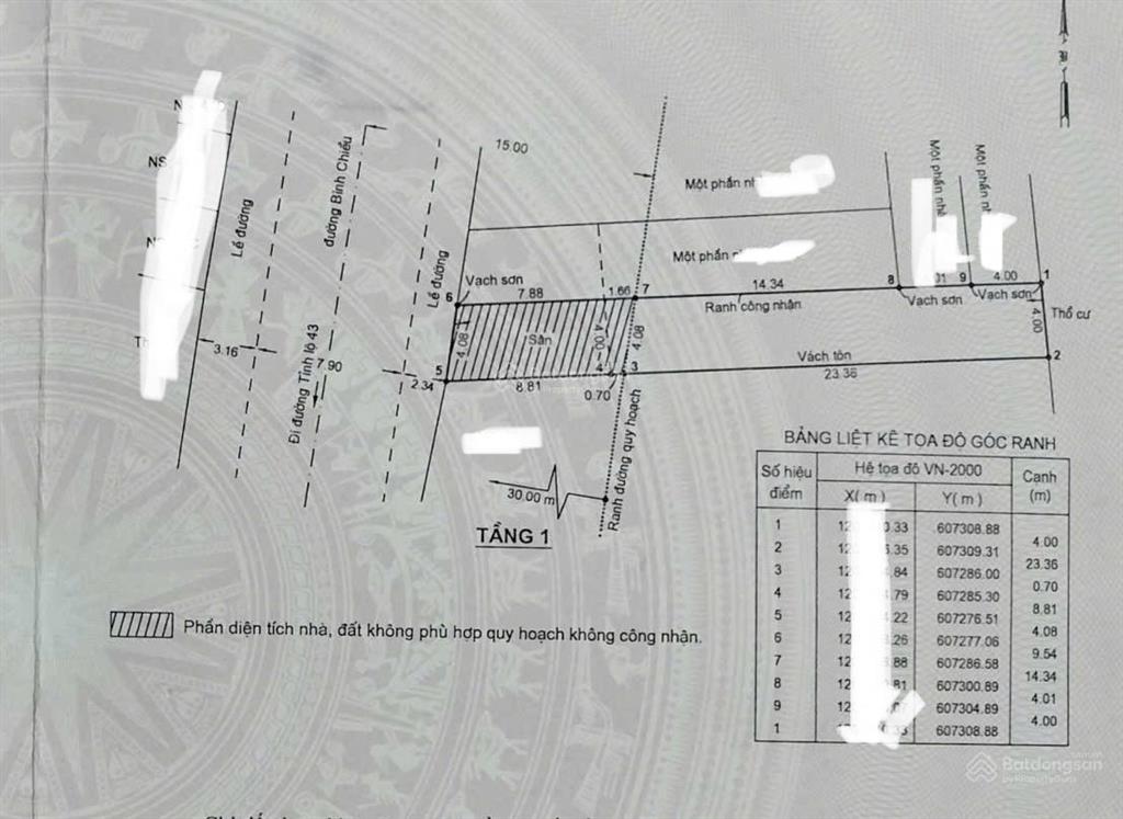 Bán đất tại bình chiểu, 7,5 tỷ, 128 m2, hướng tây, pháp lý đầy đủ