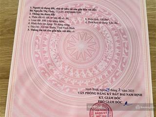 Bán đất tại hải xuân, ninh bình, 14 triệu / m2, 100m2, hàng hiếm uy tín.