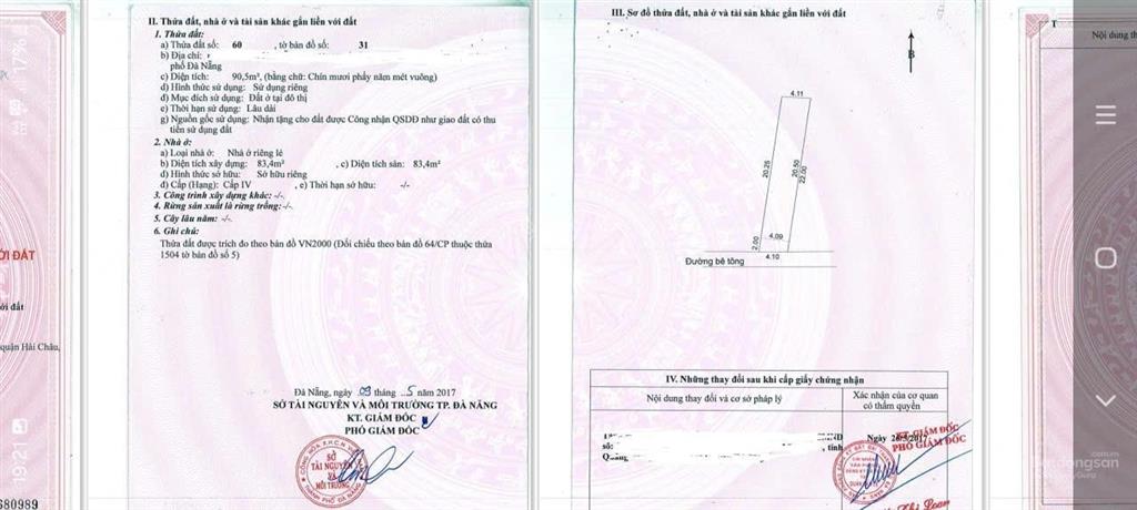 Bán nhà gần bến xe, kiệt bắc sơn, phường an khê. dt 91m2, c4, 3,79 tỷ