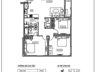 Bán chcc hpc căn góc view sân vườn thoáng mát, view mặt đường tố hữu, gần công viên thiên văn học