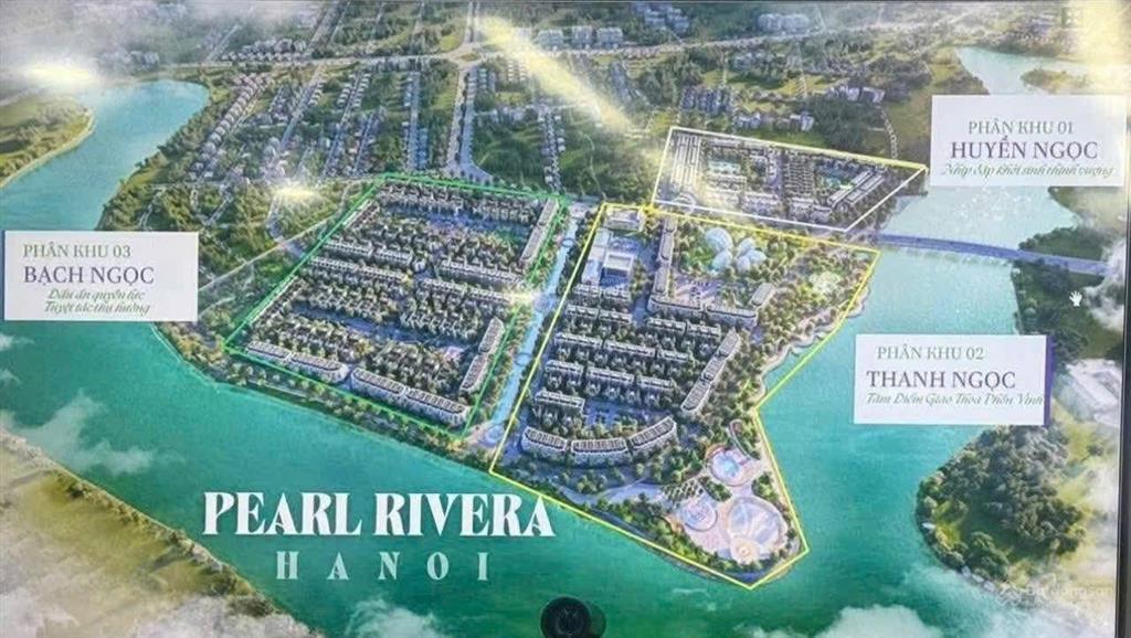 Mở bán dự án pearl rivera mê linh ngay cạnh dự án urban city mê linh. giá nhỉnh 12 tỷ