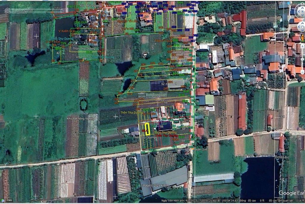 Chính chủ bán đất tại chương dương, 56,4 m2, hướng bắc, xe tải đỗ cửa