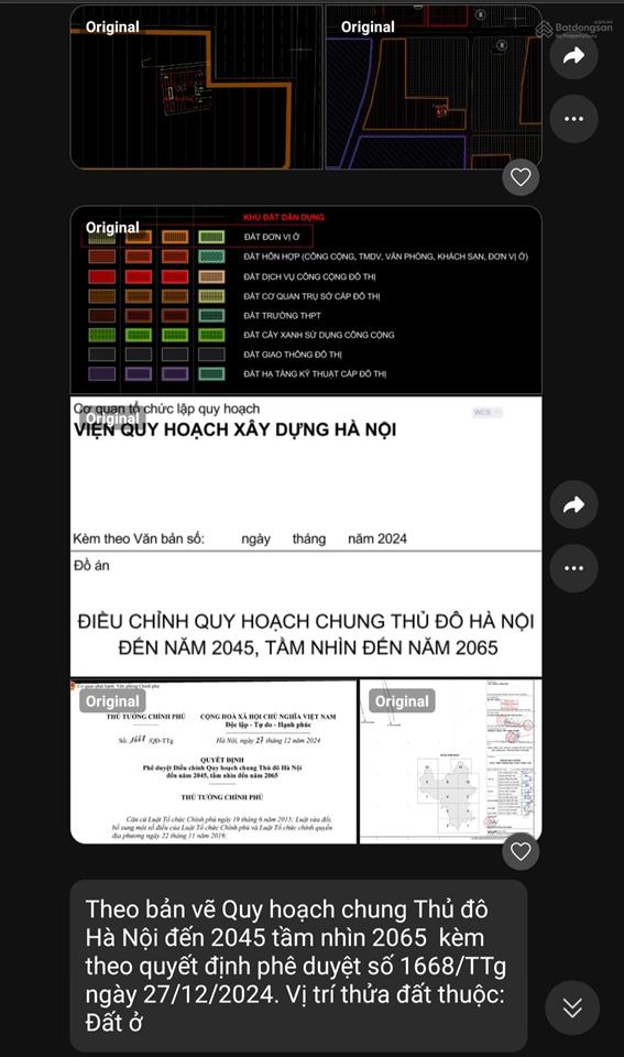 Chính chủ cần tiền bán gấp mảnh đất thư dương  chương dương (thứ phú  thường tín cũ)