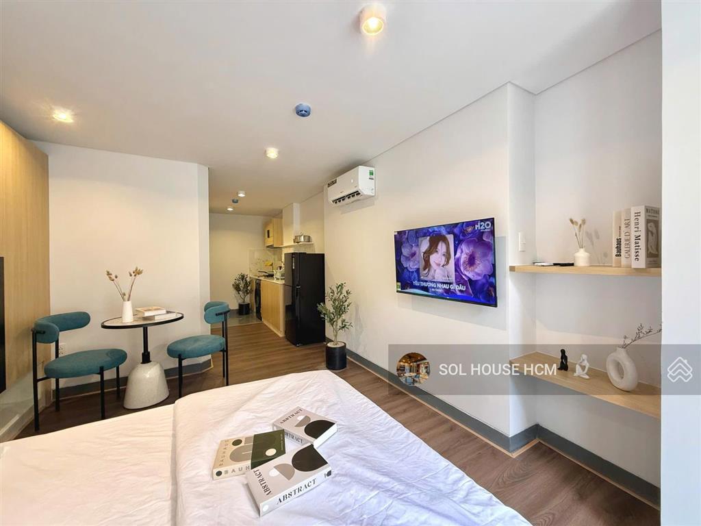 Căn hộ studio cao cấp  full nt  giặt riêng  ngay lavela sg hotel  cầu công lý  bờ kè hoàng sa