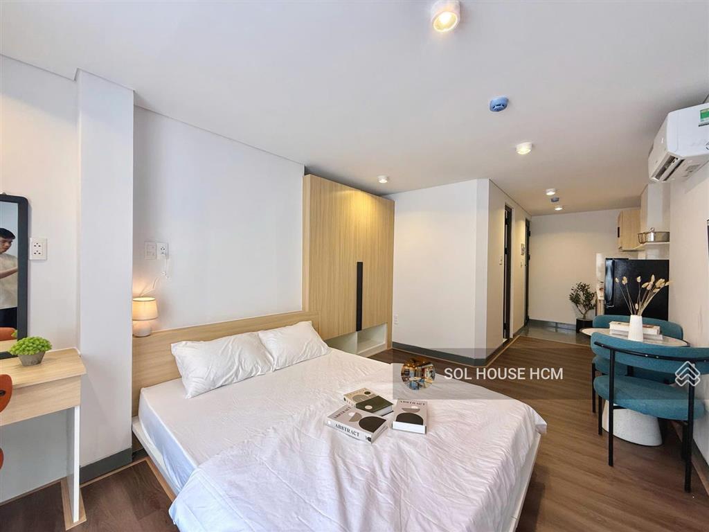 Căn hộ studio cao cấp  full nt  giặt riêng  ngay lavela sg hotel  cầu công lý  bờ kè hoàng sa