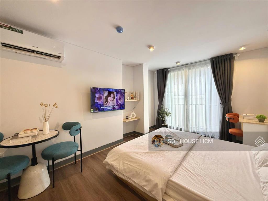 Căn hộ studio cao cấp  full nt  giặt riêng  ngay lavela sg hotel  cầu công lý  bờ kè hoàng sa