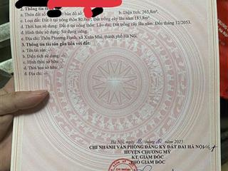 Bán đất đẹp tại la thành, tân tiến, chương mỹ, 2,6 tỷ, 265,8 m2