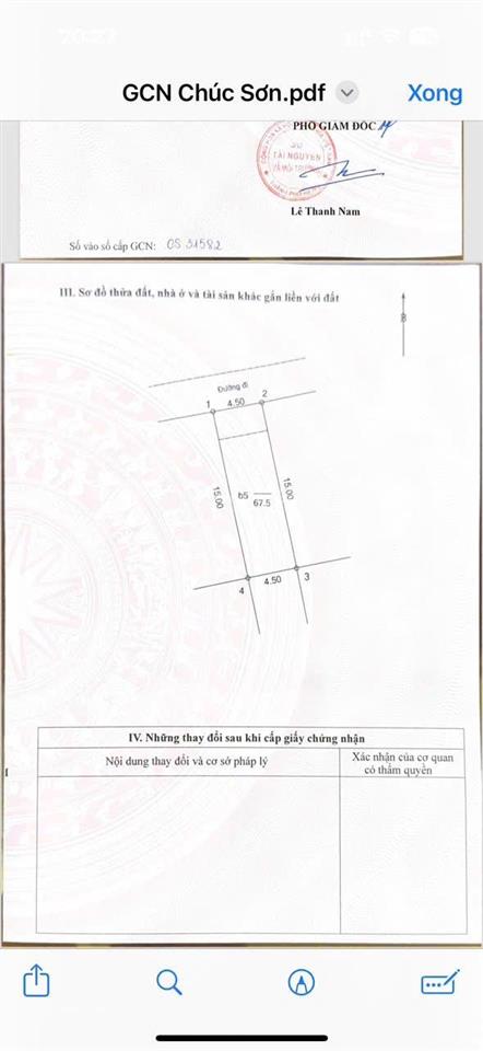 Lk4  63 lộc ninh giá tốt khu vực. khu vực đáng sống chúc sơn chương mỹ