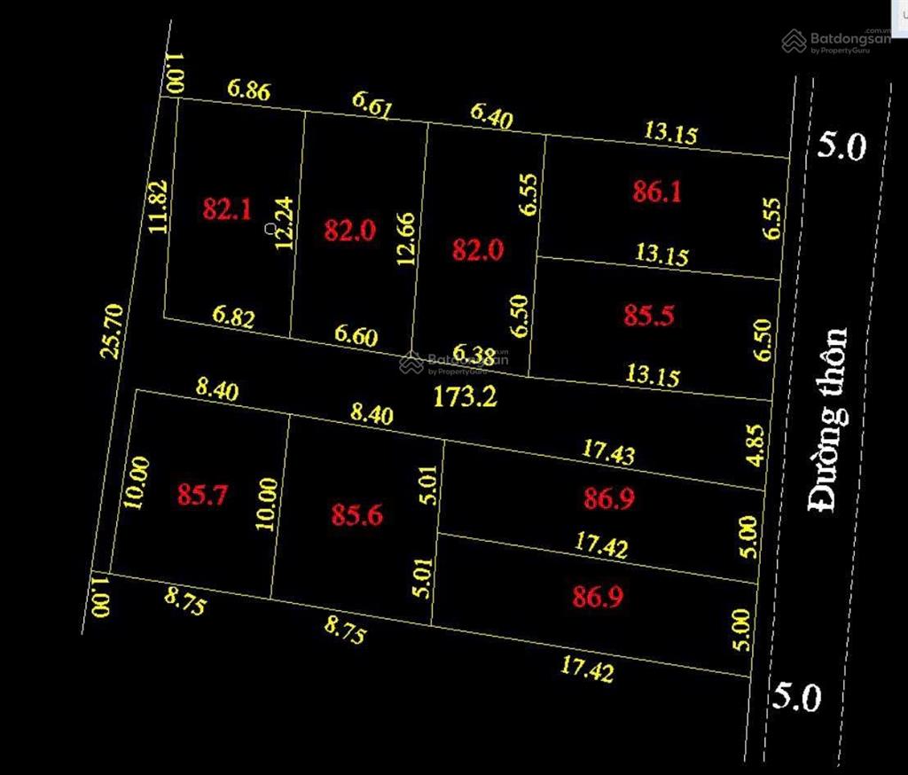 936m2 đất phân được 9 lô giá chỉ 7tr 1m đường thông ô tô tránh