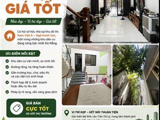 Bán nhà khu đô thị nam việt á giá tốt, vị trí đẹp