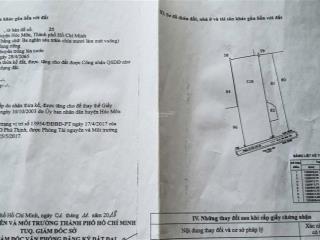 Đất cc mặt tiền sông vàm thuật, dt 3700m2, sổ hồng sẵn, giá 5tr/m2, đường thông ôtô