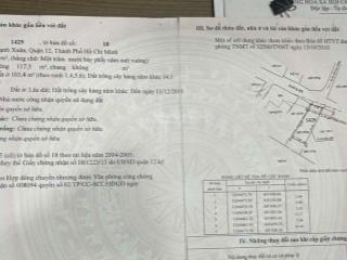 Đất tx43, dt 118m2, sổ hồng riêng, đường thông oto tận nơi. chỉ 4.3 tỷ