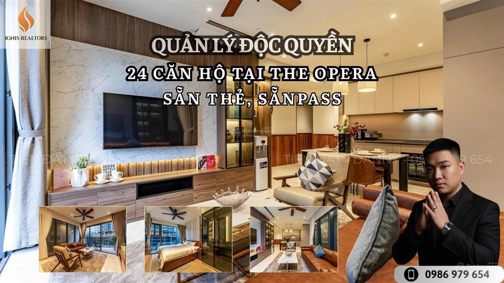 Độc quyền  cho thuê 2pn the opera  diện tích lớn 99m2  đầy đủ nội thất  chỉ 50 triệu