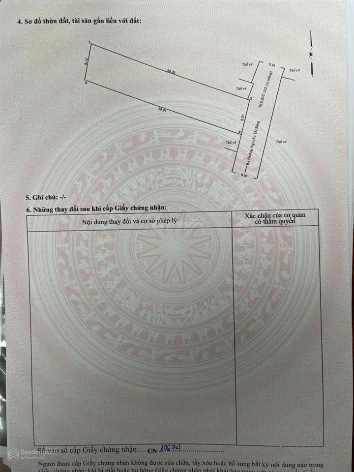 Đất 8x38 có 120m2 đất ở hẻm xe hơi xẹc nguyễn thị sáng