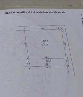 Bán đất nam đuống, 7,75 tỷ, 58m2, mặt tiền 3,6m, pháp lý đầy đủ
