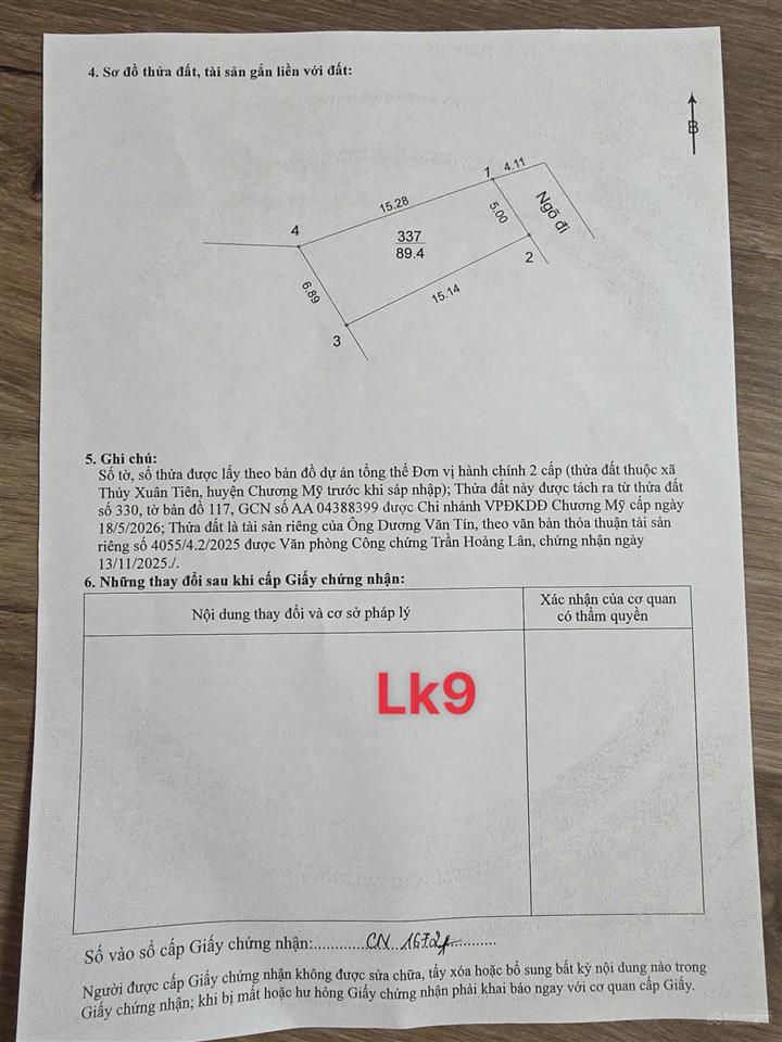 Lô đất thổ cư phù hợp khách muốn sở hữu tài sản chắc chắn.