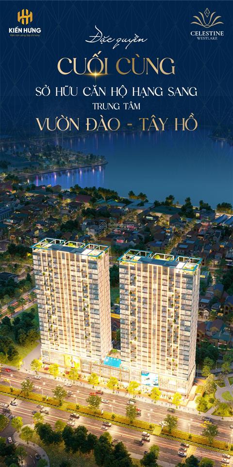 Celestine westlake  căn hộ chung cư cao cấp  3pn giá ưu đãi  siêu phẩm vườn đào