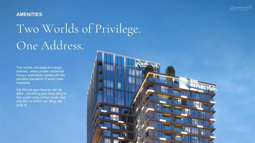 The reflection  mở bán căn hộ đợt 1 với mức giá ưu đãi nhận chiết khấu siêu hời từ cđt