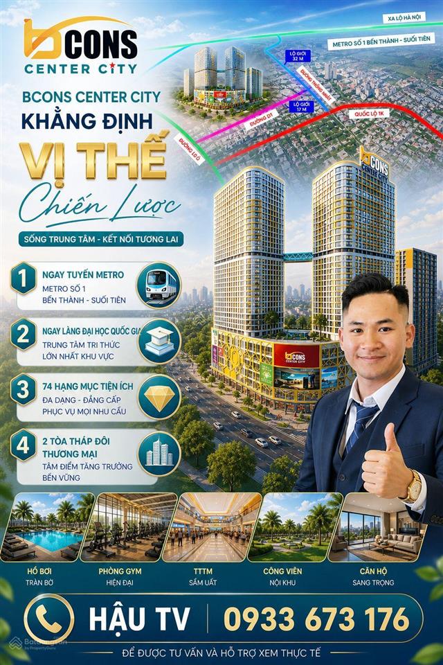 Bcons center city  ko phải đón mà đang đứng trên sóng + tăng trưởng cực nét