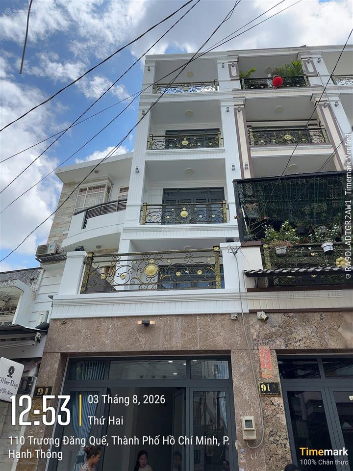 Cho thuê nhà mặt tiền trương đăng quế, 25 triệu, dt 72m2, 5 tầng, 3 phòng master  4wc
