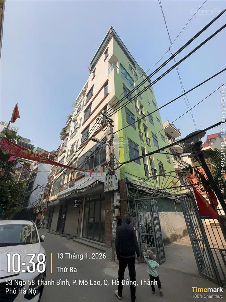 Mỗ lao hà đông bán nhà 7 tầng 50mx5,5m 19,5 tỷ,lô góc,view hồ ôto đỗ cửa