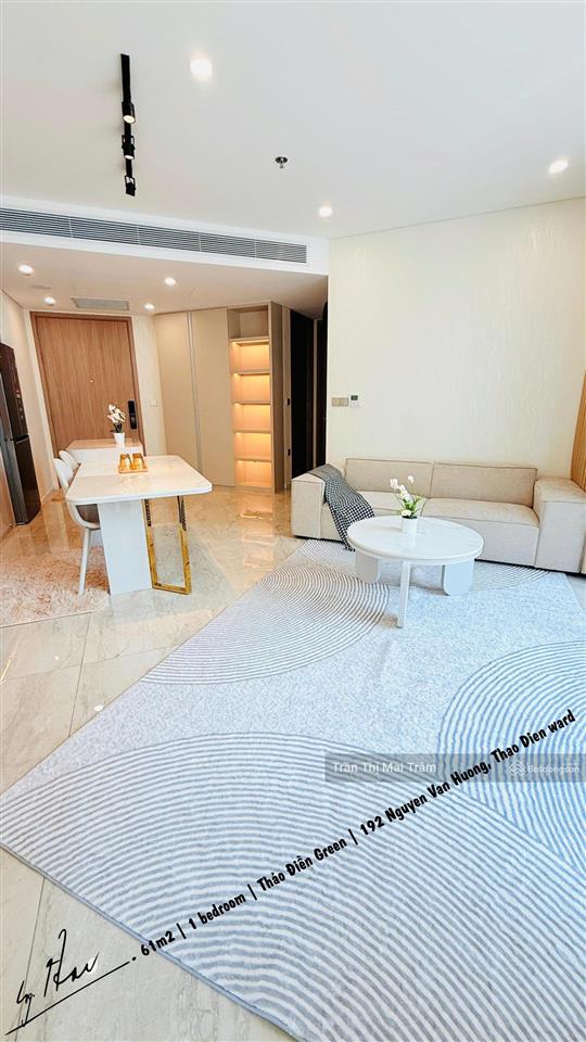 Đang trống sẵn căn 1pn, 61m2, ở thảo điền green chỉ 32 triệu