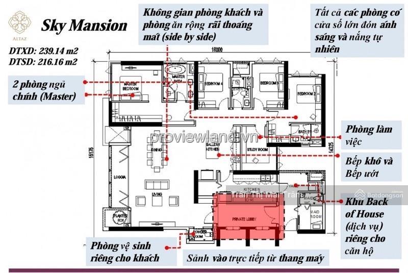 Căn hộ sky mansion, siêu hiếm, 236m2, 5pn, 4wc, ntcb chỉ 95 triệu, view sông
