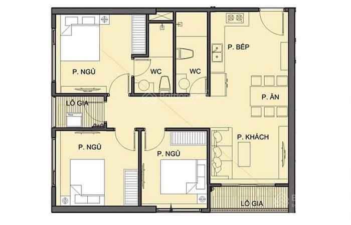 Sang lỗ hđmb căn góc the origami (mới) 3pn diện tích 81 m2 do chuyển trường học (vinschool) cho con