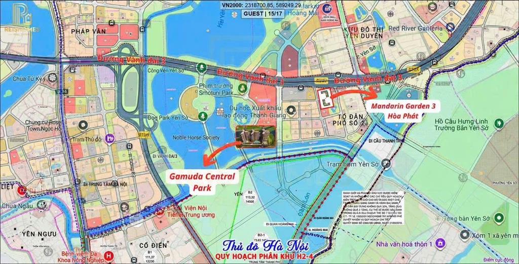 Chung cư 3pn  100m2 nhìn ra công viên yên sở giá chỉ từ 7,5 tỷ