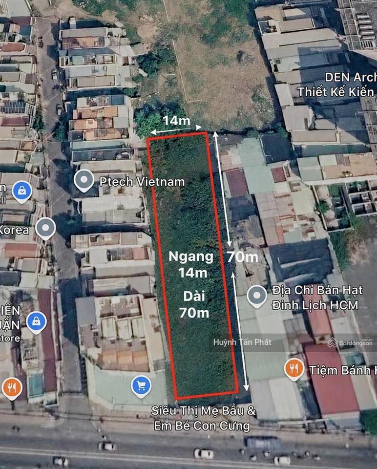 Đất mt đường nguyễn thị thập, ngang 14m, sát metro bến thành cần giờ, xây chdv, văn phòng, 210tr/m2