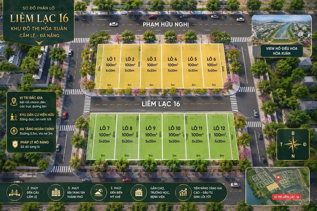 Bán đất mặt tiền liêm lạc 16  gần trường quốc tế nicholas