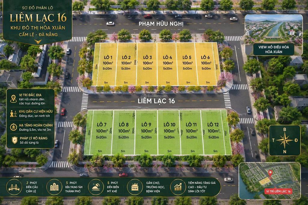 Bán đất mặt tiền liêm lạc 16  gần trường quốc tế nicholas