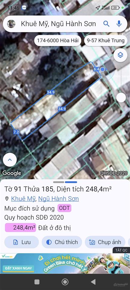 Bán đất diện tích lớn, sau lưng bv 600 giường, ngũ hành sơn, đà nẵng