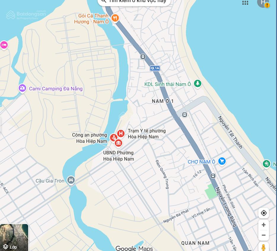 Bán 404m đất mặt tiền đối lưng nguyễn tất thành quỹ đất đẹp xây khách sạn, căn hộ quá đỉnh