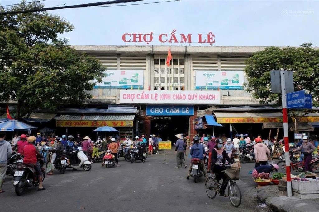 Bán đất tặng nhà 2 mặt tiền chợ cẩm lệ vừa ở vừa kinh doanh dòng tiền cho thuê sẵn