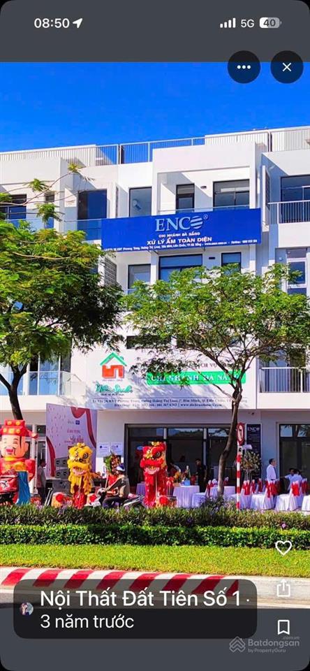 Bán shophouse 2 mặt tiền nổi bật  vị trí vàng hoàng thị loan, tp đà nẵng